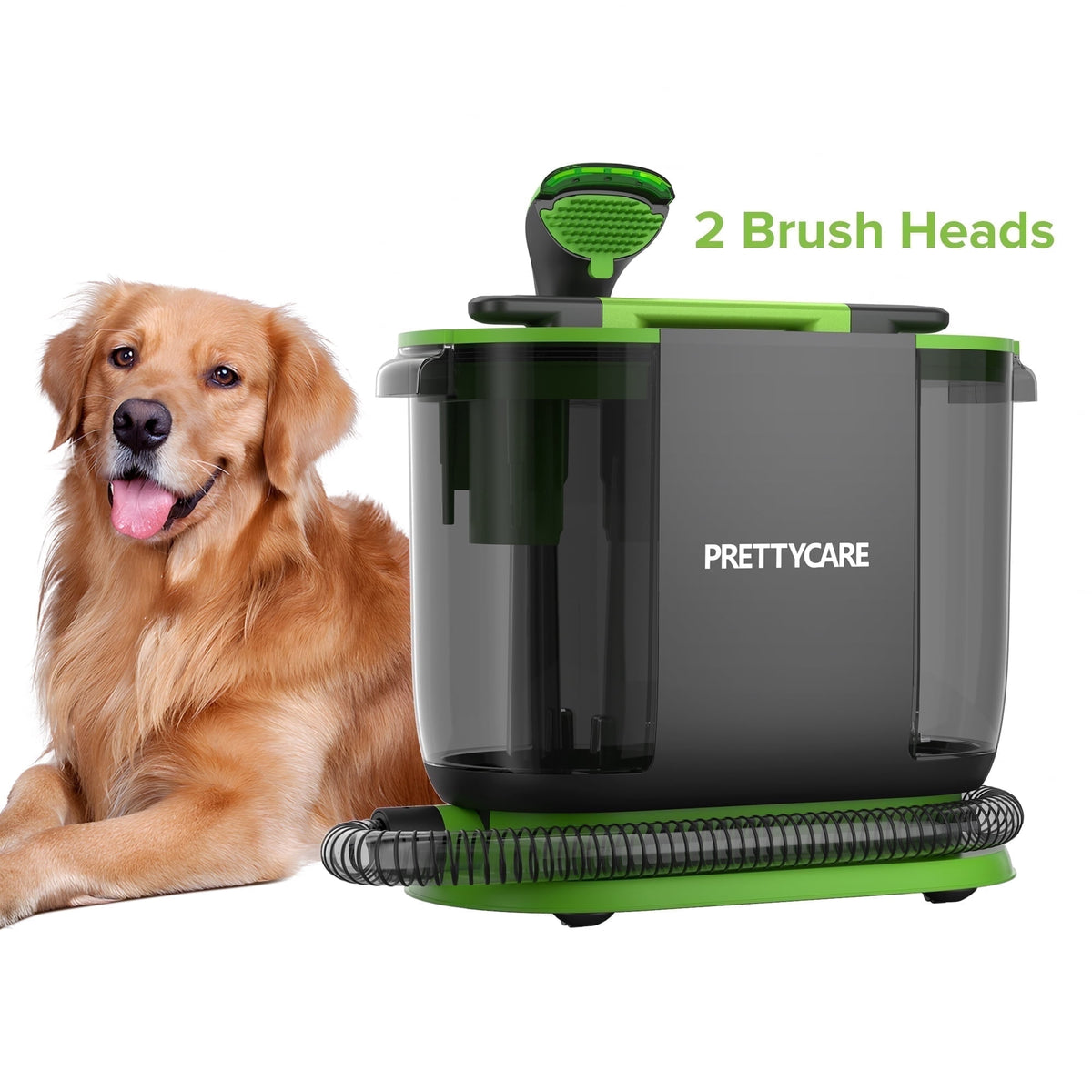 PrettyCare Portable Carpet Shampooer,Upholstery Cleaner,14Kpa Strong Suction Carpet Cleaner Machine,500W Powerful Motor